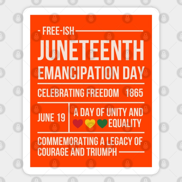 Juneteenth Magnet by Artisan